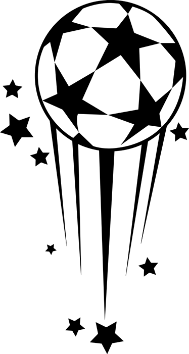 Fotbolls posters dekorerande fotbollsball stjärnor - Tenstickers