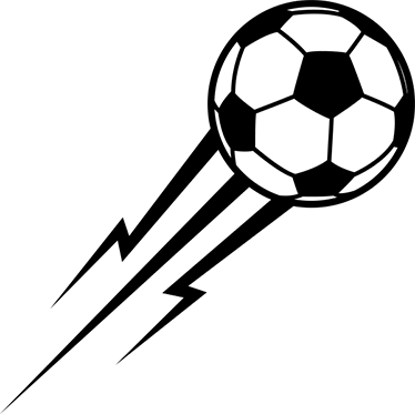 Fotbolls posters dekorativ fotboll som blixten - Tenstickers