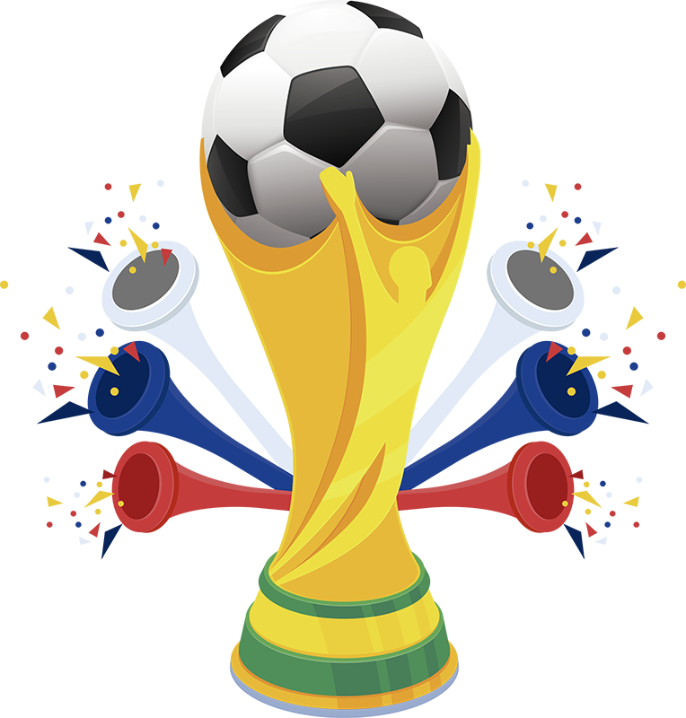 Fotbolls posters vm-boll i vinyl - Tenstickers