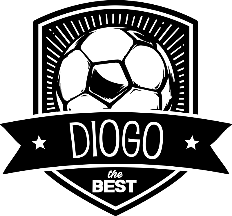 Fotbolls posters personligt fotbollssköldvinyl - Tenstickers
