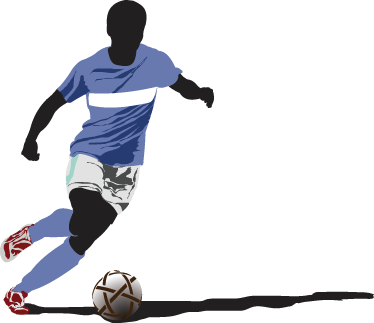 Fotbolls posters dekorativ vinylspelare - Tenstickers