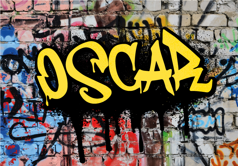 Graffiti konst personlig poster - Tenstickers