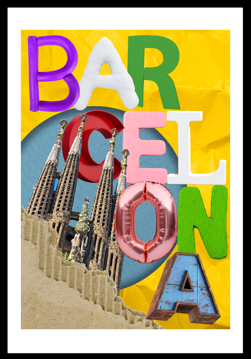 Barcelona högskola poster vardagsrum - Tenstickers