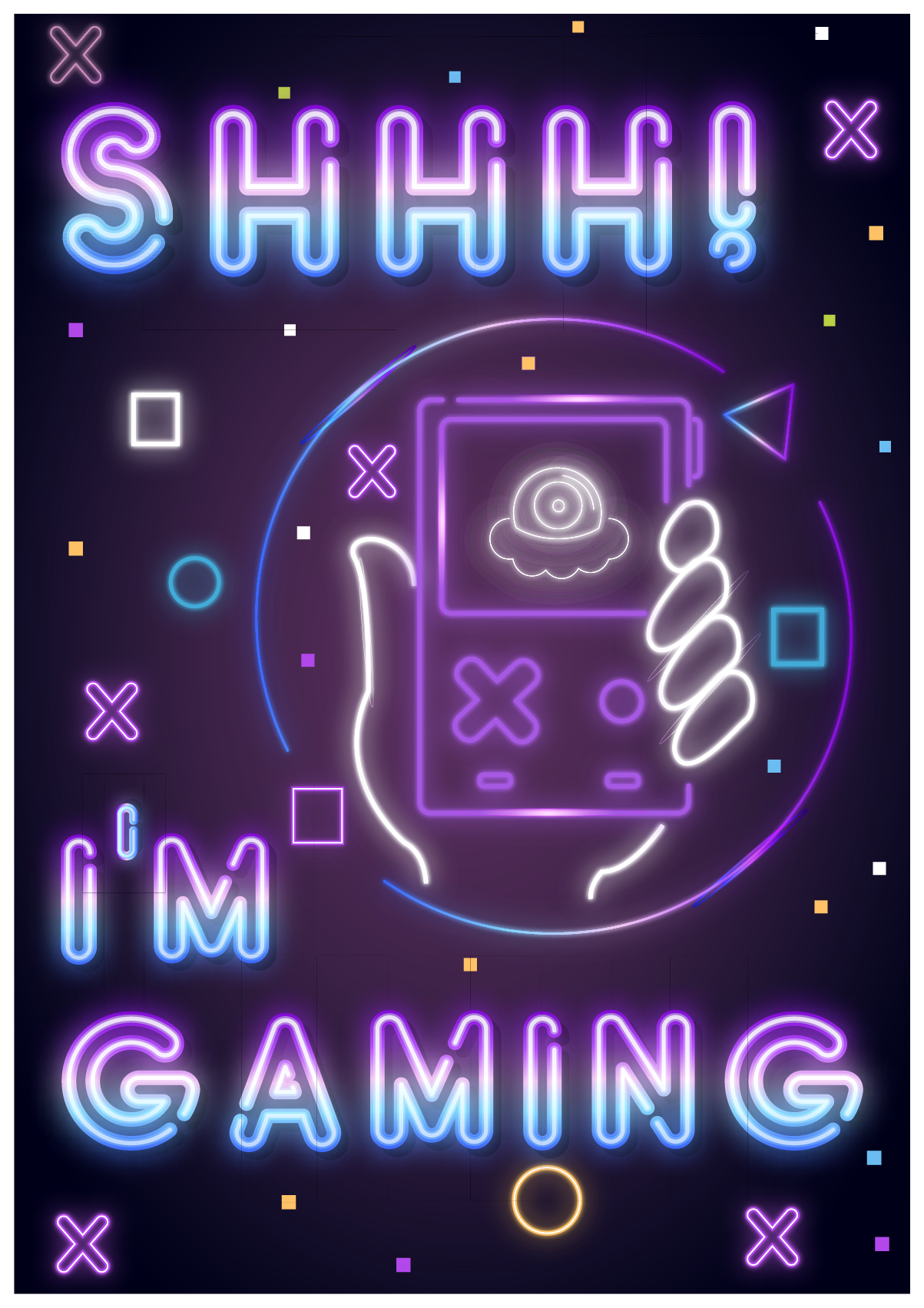 i am gaming videospel affisch - Tenstickers