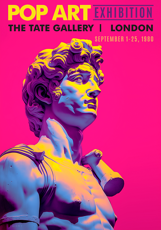 Popkonstutställning Poster vardagsrum - Tenstickers