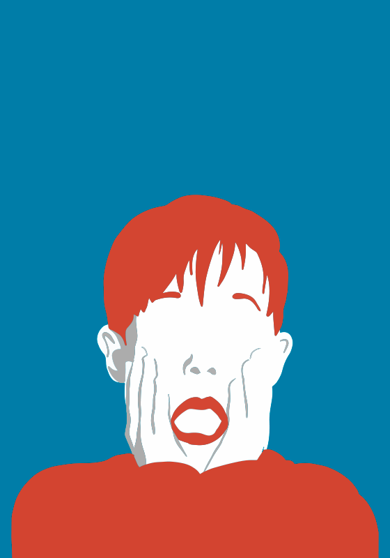 Rädd unge till jul poster - Tenstickers