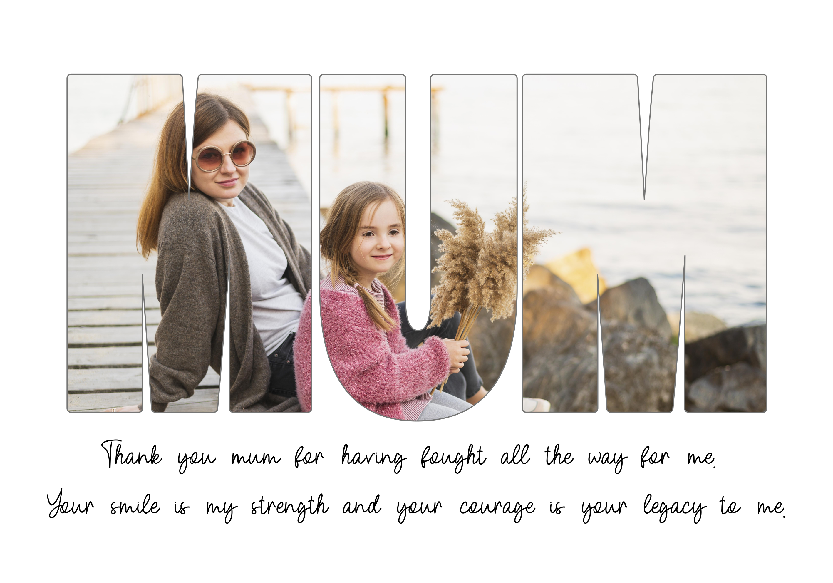 Tack mamma Poster vardagsrum - Tenstickers