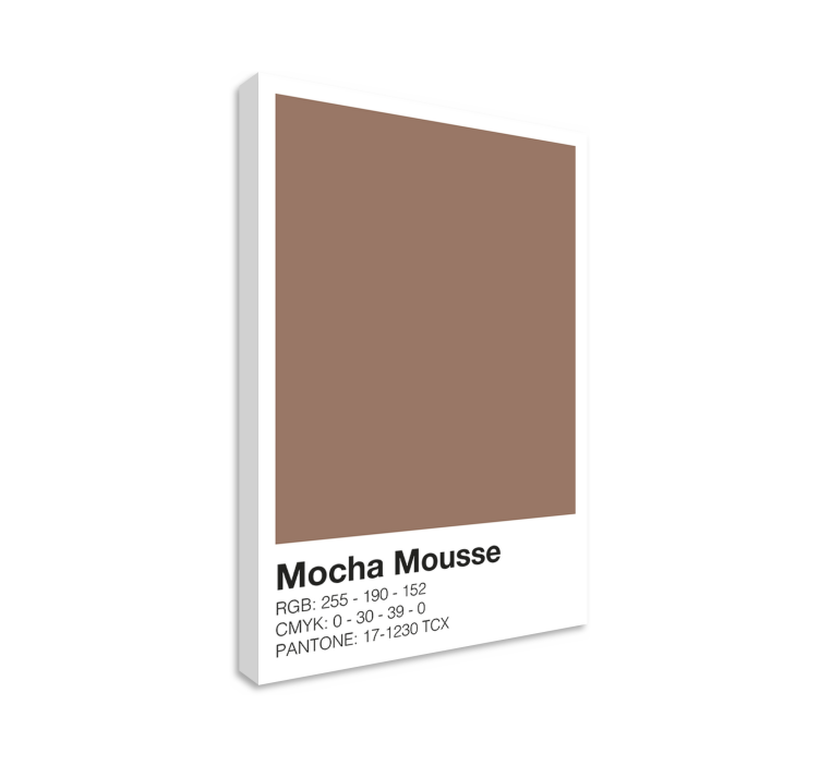 mocha färgkomposition Modern kanvas - Tenstickers