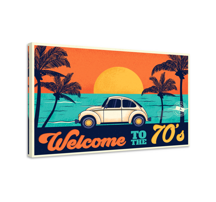 Välkommen till 70-talets retro canvas-konst - Tenstickers