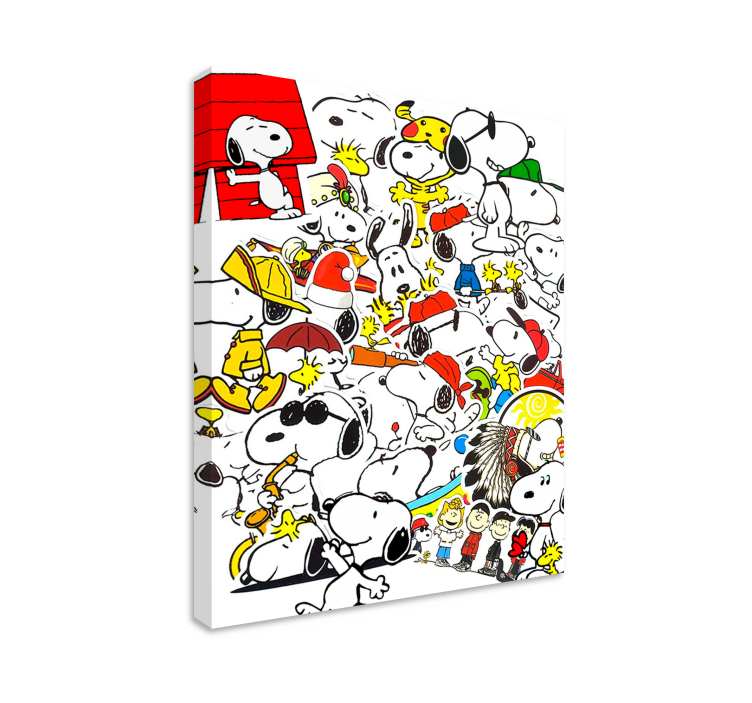Snoopy karaktär plantskolacanvas tavla - Tenstickers