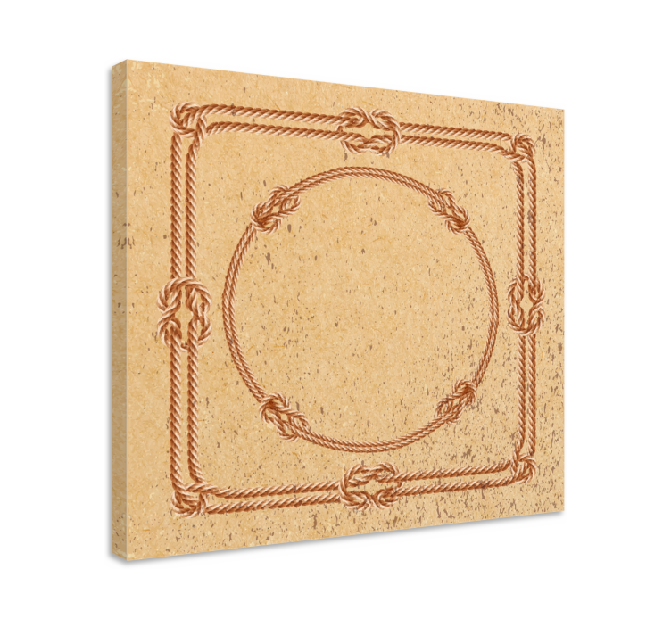 Prägling av repram Kanvas geometrisk - Tenstickers