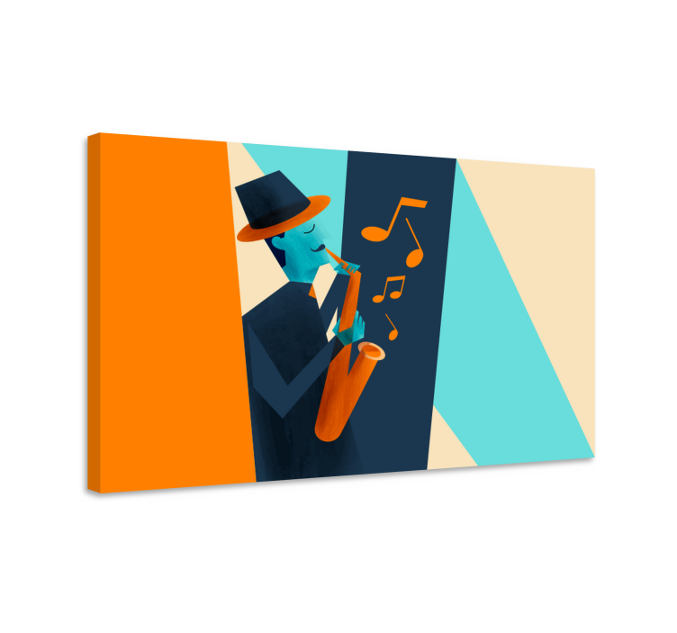 Jazzsaxofonist Kanvas musik - Tenstickers
