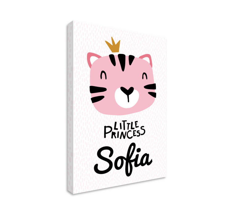 Kanvas barnrum lilla prinsessan sofia - Tenstickers