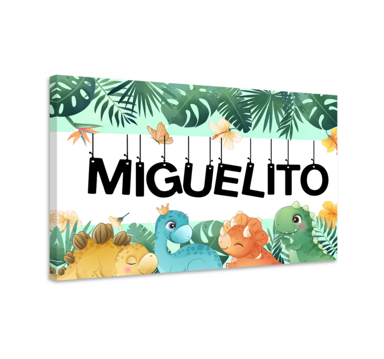 Kanvas häst söt dinosauriescen - Tenstickers