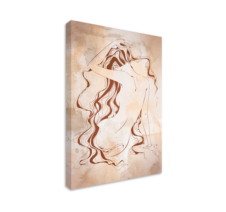 Modern toalettpapper badrumcanvas tavla konst - Tenstickers