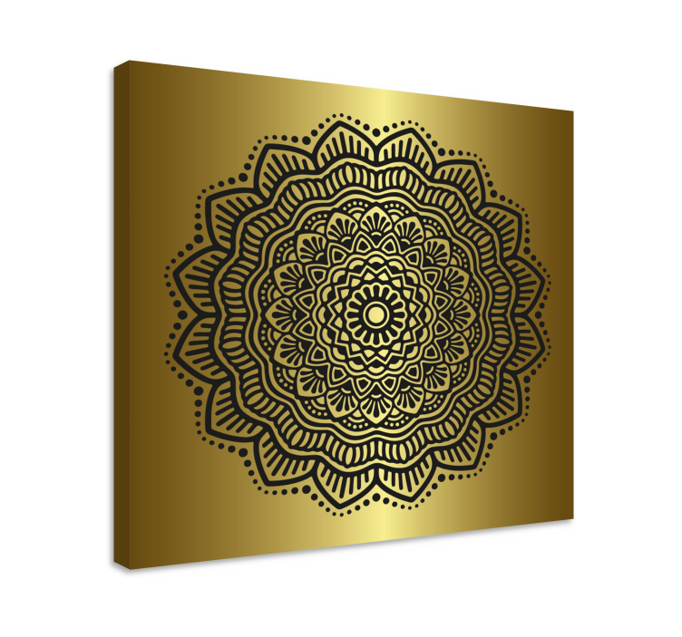 Mandala hall canvas konst - Tenstickers
