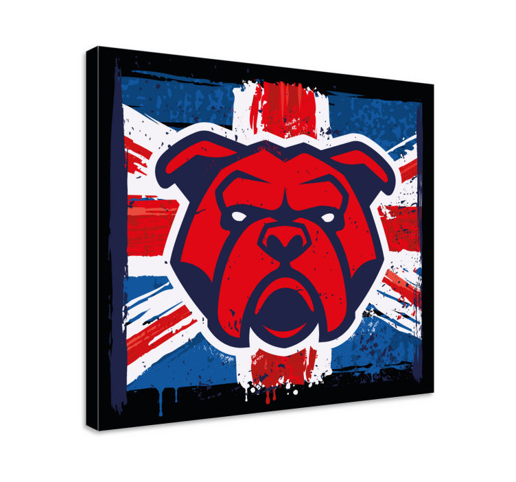 Bulldog brittiska flaggan Kavas hundar - Tenstickers