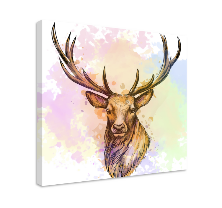 Måla stänk stag canvas konst - Tenstickers