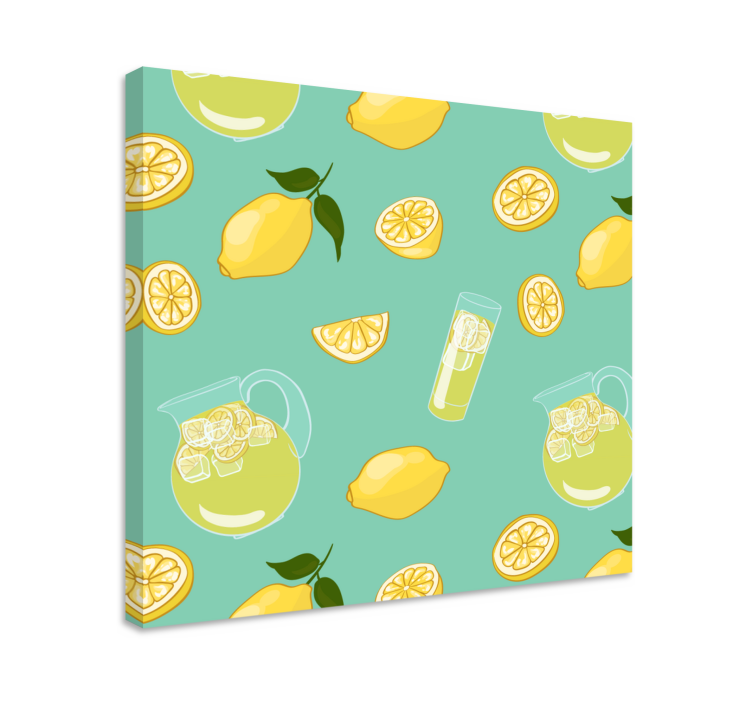 Glas med citron och frukt fruktduk - Tenstickers