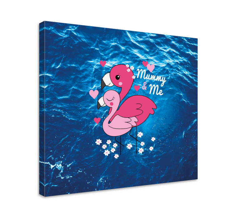 Kanvas djur kärleksfåglar - Tenstickers