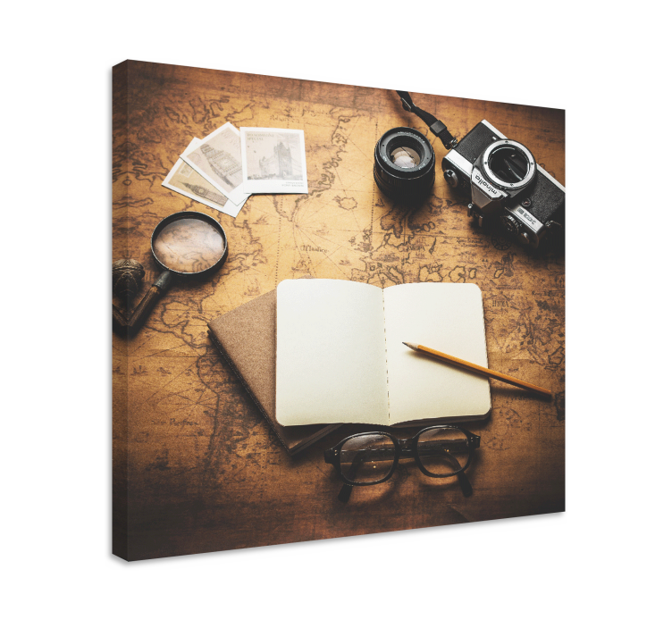 Kanvas frukter för vintage kameratillbehör - Tenstickers