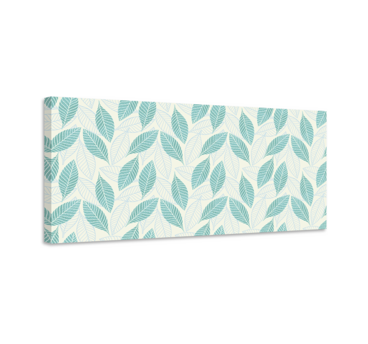 Kanvas blommor och växter med delikat bladmönster - Tenstickers