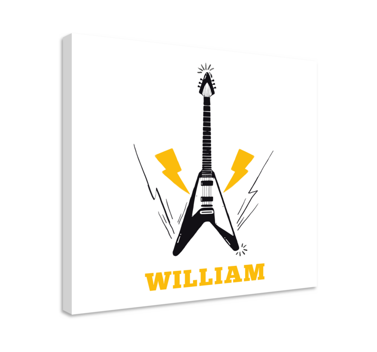 Kanvas musik elgitarr inspiration - Tenstickers