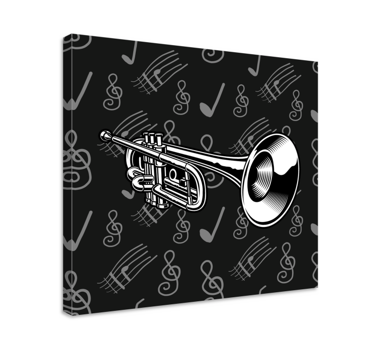 Kanvas musik messingtrumpet - Tenstickers