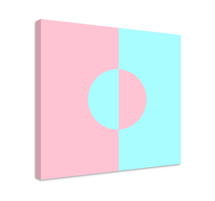 Kanvas geometrisk cirkel och delning - Tenstickers