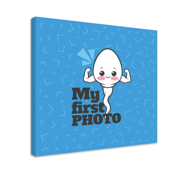Kanvas barnrum min första foto - Tenstickers
