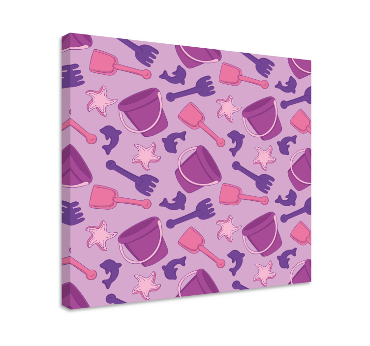 Kanvas barn strandleksaker mönster - Tenstickers