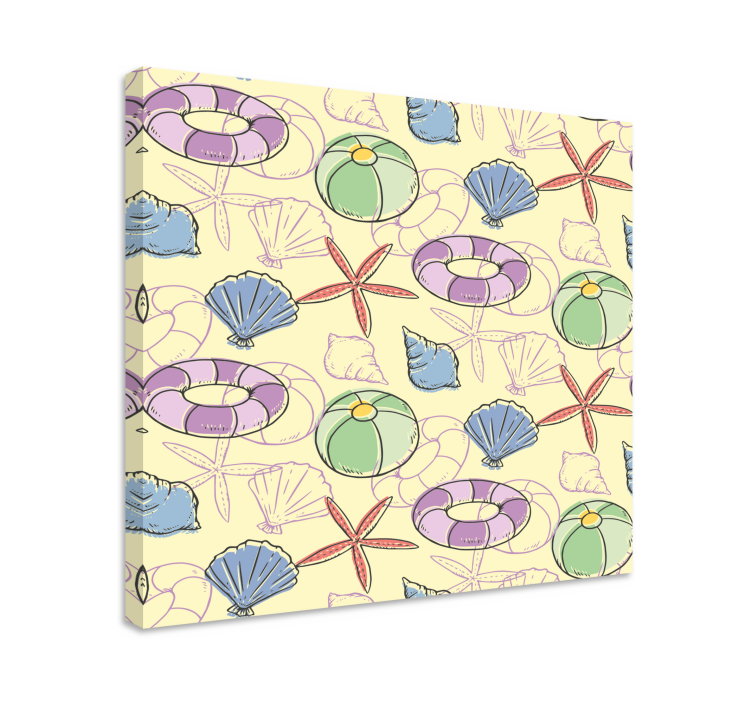 Kanvas sjöfart snäckor och livbojar - Tenstickers