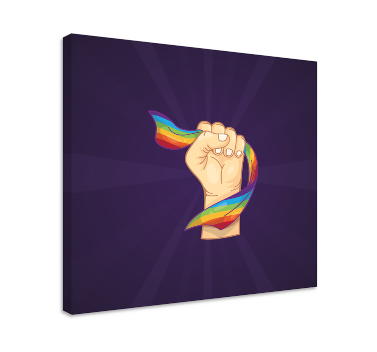Kanvas citat pride fist symbol - Tenstickers