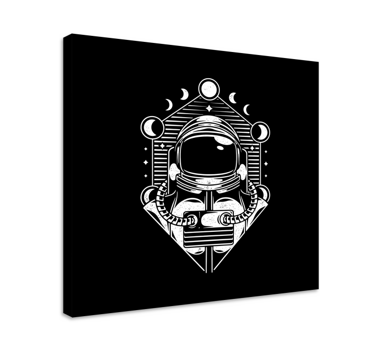 Videospel canvas tavla astronaut månfaser - Tenstickers