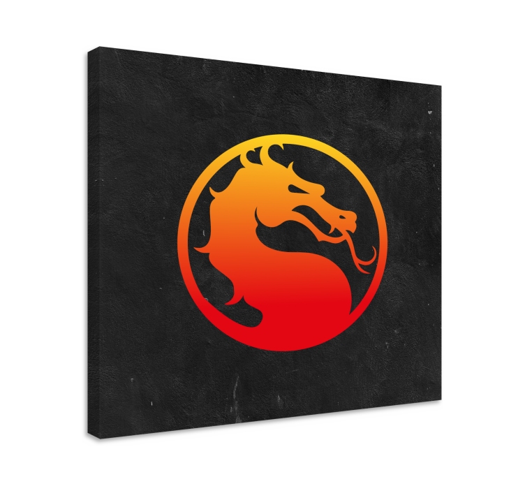 Videospel canvas tavla mortal kombat draken - Tenstickers