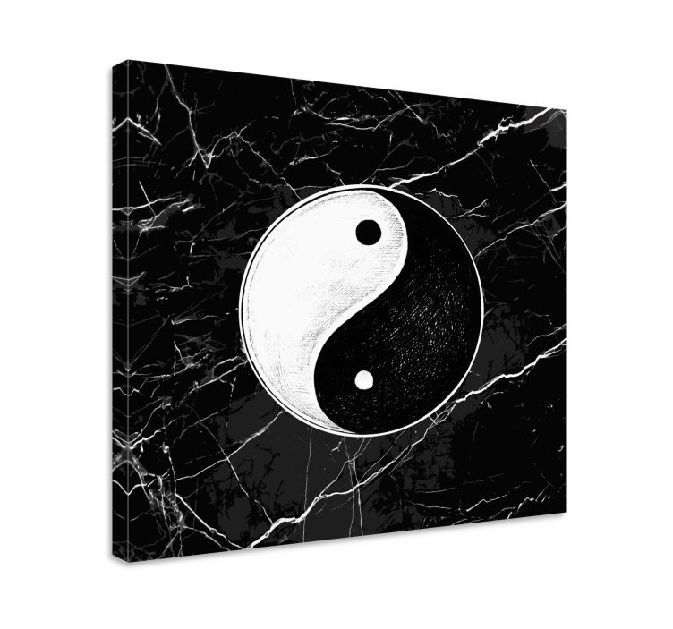Kanvas zen yin yang symbol - Tenstickers