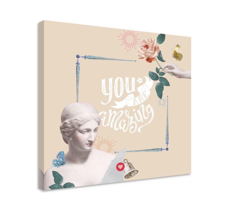 Kanvas citat du är fantastisk - Tenstickers