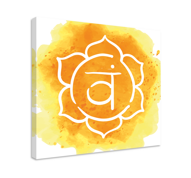 Vacker sakral chakrasymbol moderncanvas tavla - Tenstickers