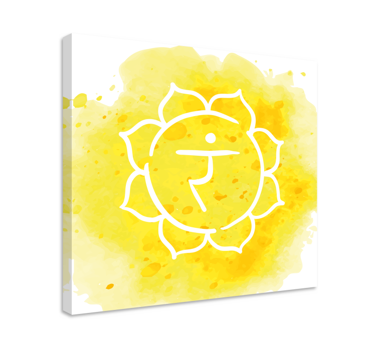 Solar plexus chakra symbol moderncanvas tavla - Tenstickers