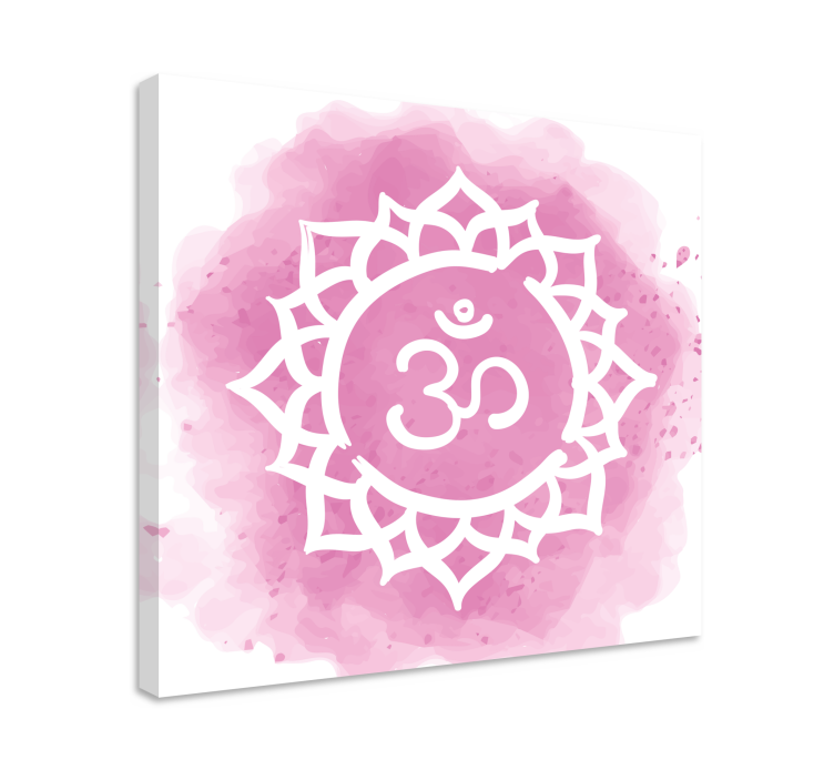 Kanvas buddha om mandala design - Tenstickers