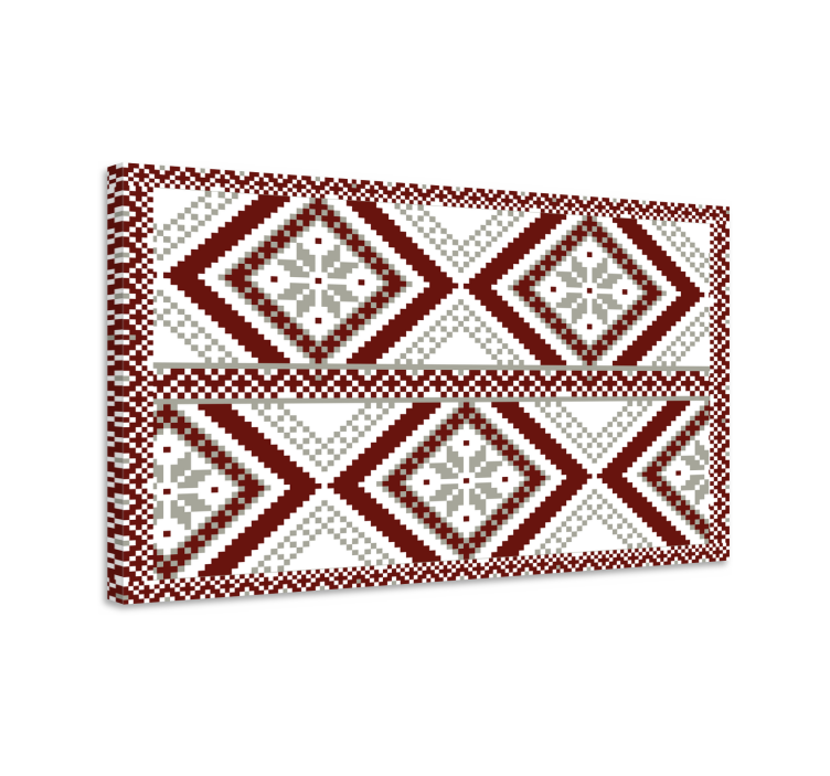 Modern kanvas geometriskt diamantkoncept - Tenstickers