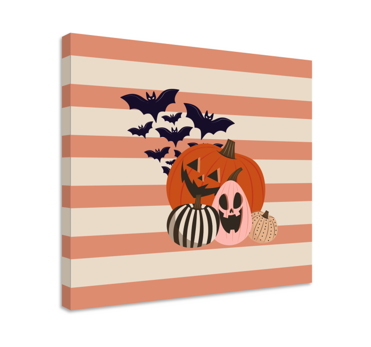 Kanvas sport halloweenpumpa samling - Tenstickers
