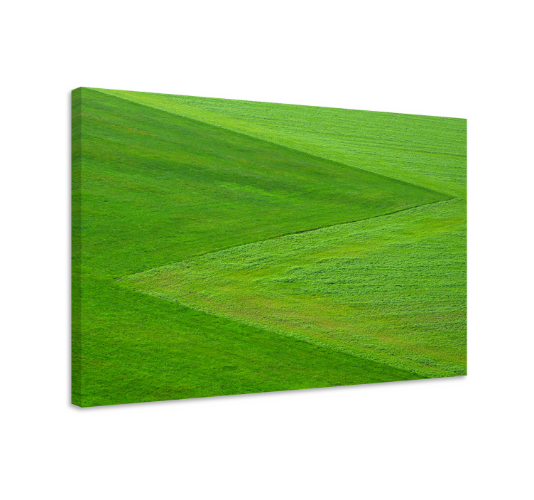 Grönt gräs texturerat landskapcanvas tavla - Tenstickers