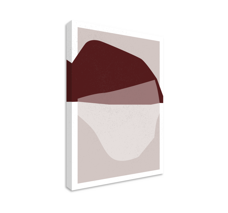 Modern kanvas abstrakta former fusion - Tenstickers