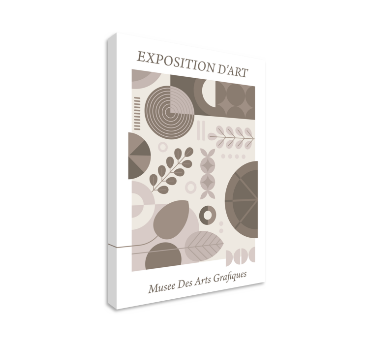 Exposition d'art graphique retro canvas - Tenstickers