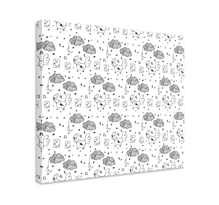 Kanvas djur förtrollande fjädervänner - Tenstickers