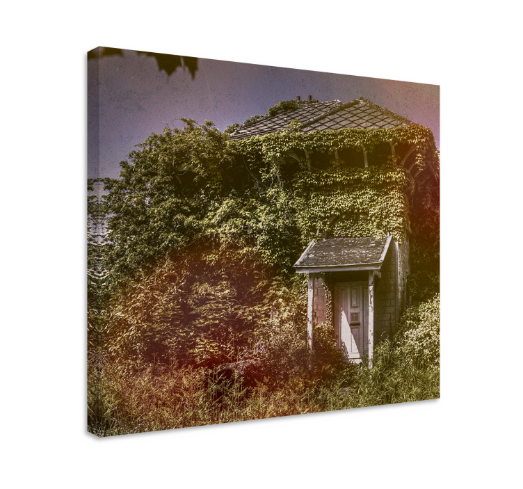 Målardukar rusta övergiven rustik stuga - Tenstickers