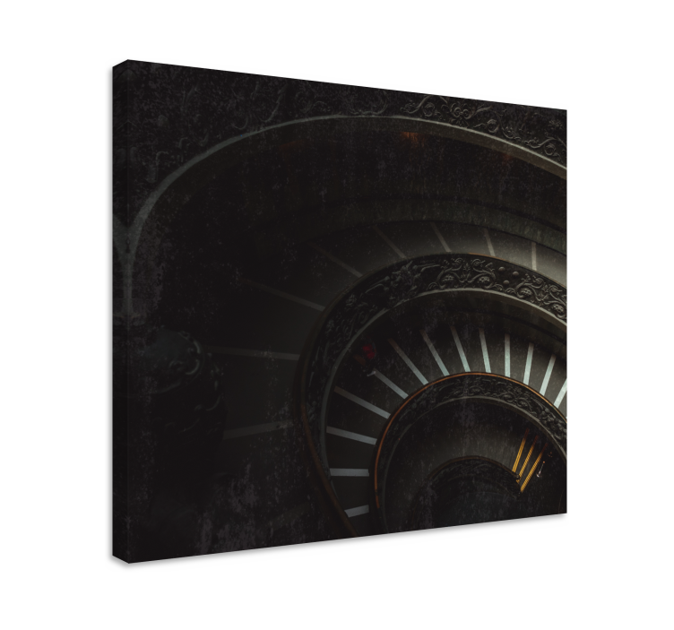 Abstrakt kanvas spiraltrappa djup - Tenstickers