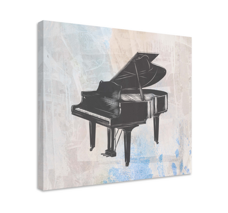 Kanvas musik grand piano stil - Tenstickers