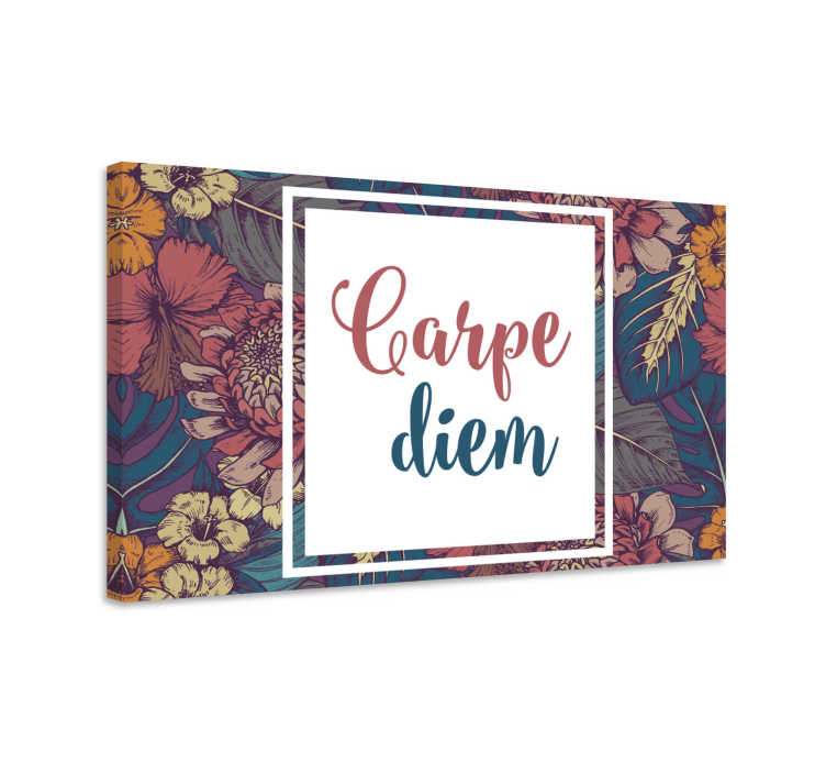Kanvas citat carpe diem motiv - Tenstickers
